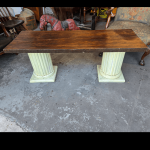 Walnut Seat Column Bench