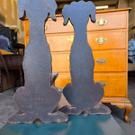 Cast Iron Dog Andirons